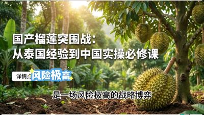第一节：榴莲突围战：选址决策指南，告别赌运气，用硬指标圈定&ldquo;优生，课程：《国产榴莲突围战：从泰国经验到中国实操的8堂必修课（高阶实战版）》